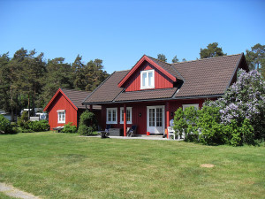 Hus på stranda